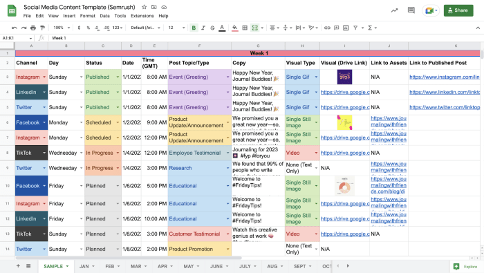 Developing a Social Media Calendar